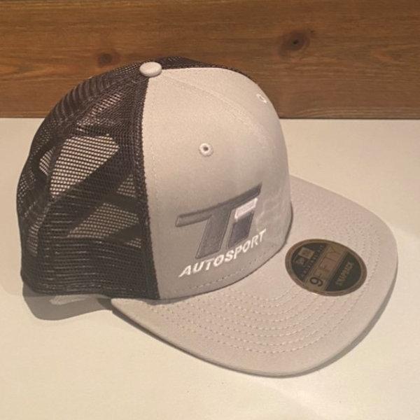 Gray and Black Snapback with Silver TI Logo  